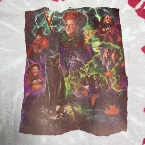 Hocus Pocus Red Bleached Tee Large